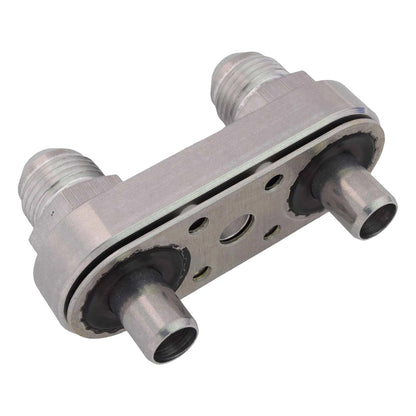 6L80E 6L90E 8L90E Transmission Cooler Line Adapter Plate with 6AN Fittings Seal