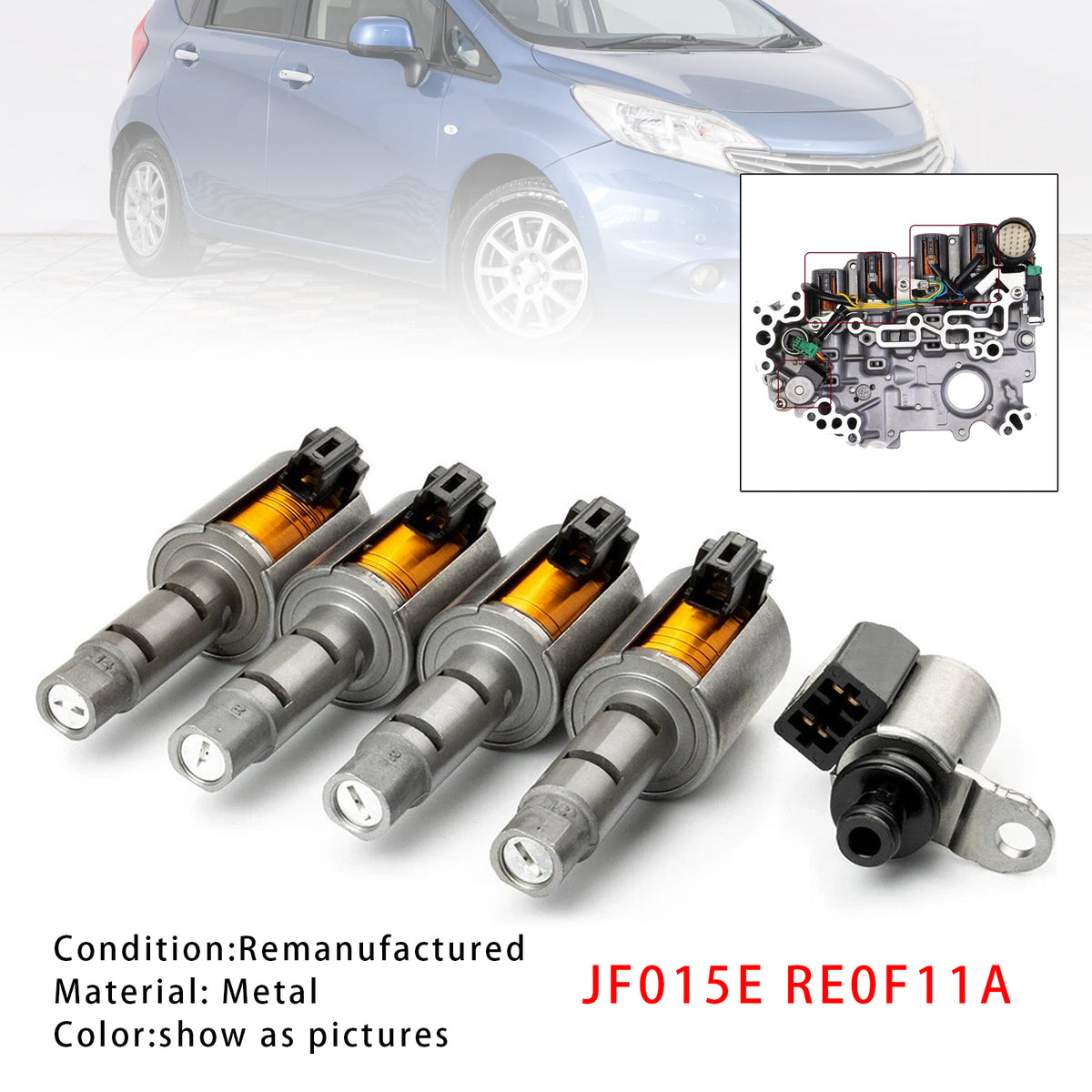 Note Sentra Tiida Versa Nissan Jf015E Re0F11A Ctv Transmission Solenoid Kit