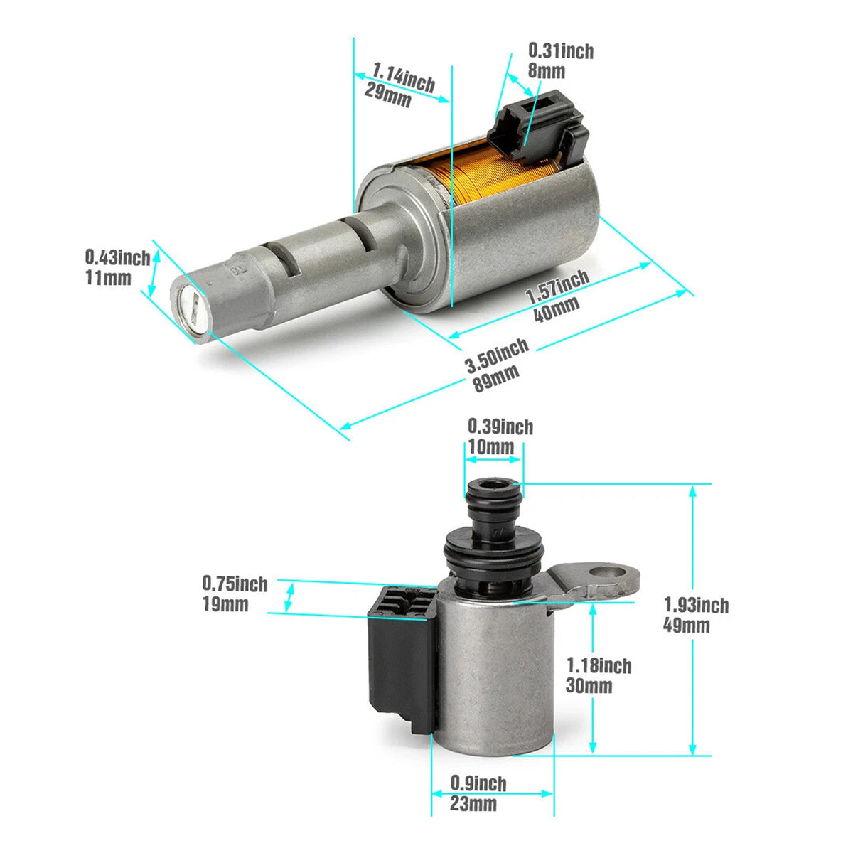 Note Sentra Tiida Versa Nissan Jf015E Re0F11A Ctv Transmission Solenoid Kit