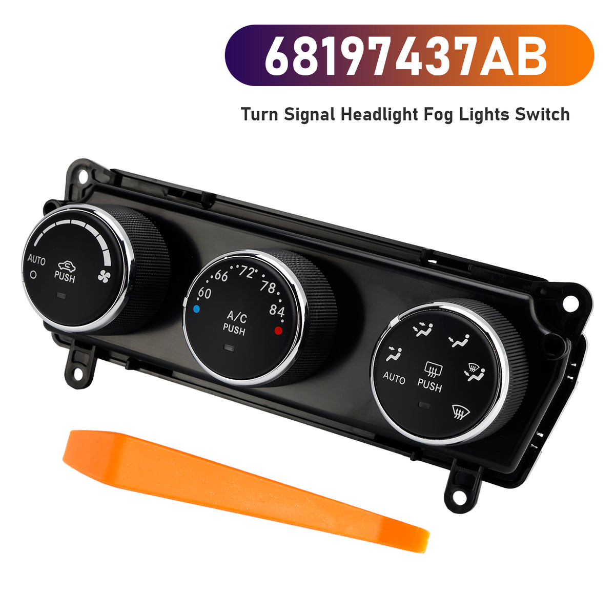 2014-2018 Jeep Wrangler 68197437AB Automatic Temperature Control Module