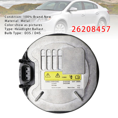 2017-2019 Chevrolet Buick LaCrosse Cadillac 26208457 Xenon Ballast Control Unit