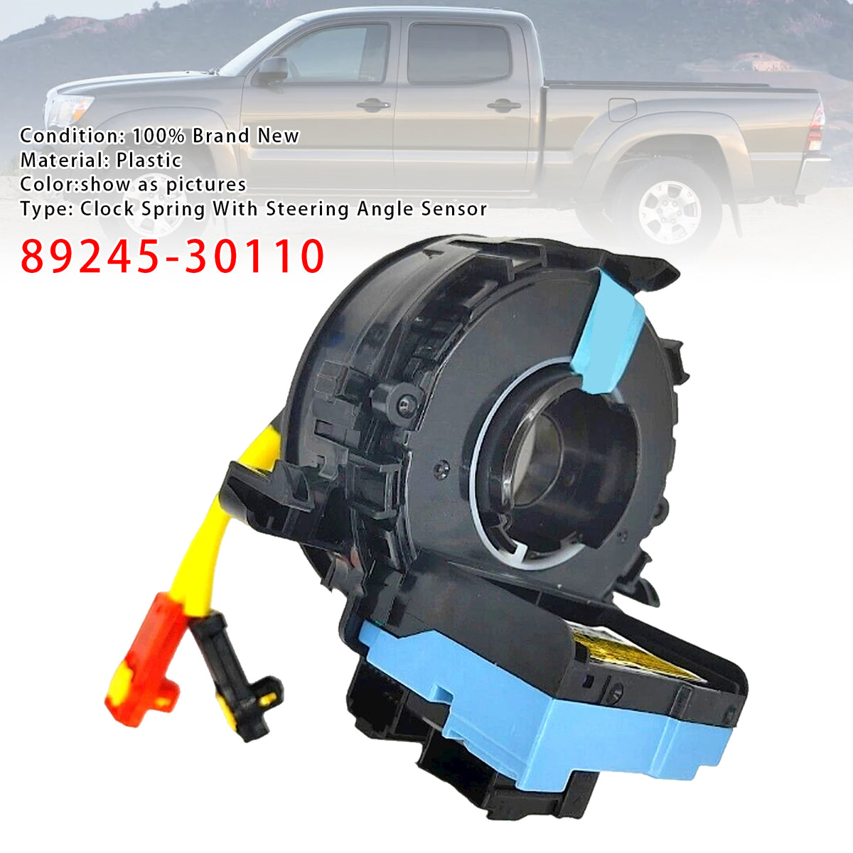 2005-2011 Toyota Tacoma Clock Spring With Steering Angle Sensor Audio Control