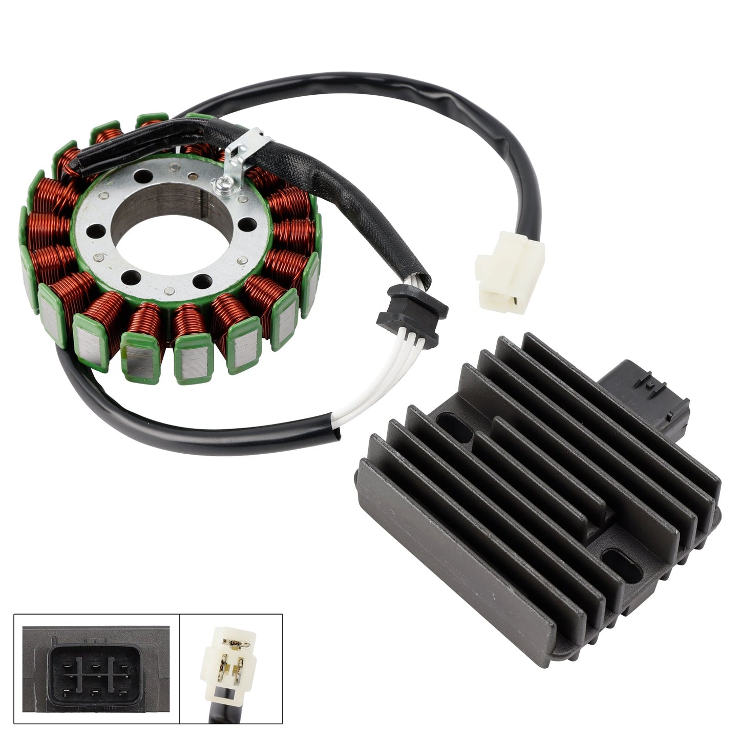 2007 Kawasaki EX650 ER-6F 21003-0041 Stator & Regulator Rectifier