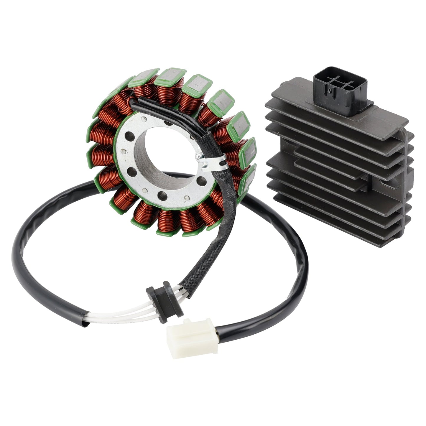 2007 Kawasaki EX650 ER-6F 21003-0041 Stator & Regulator Rectifier