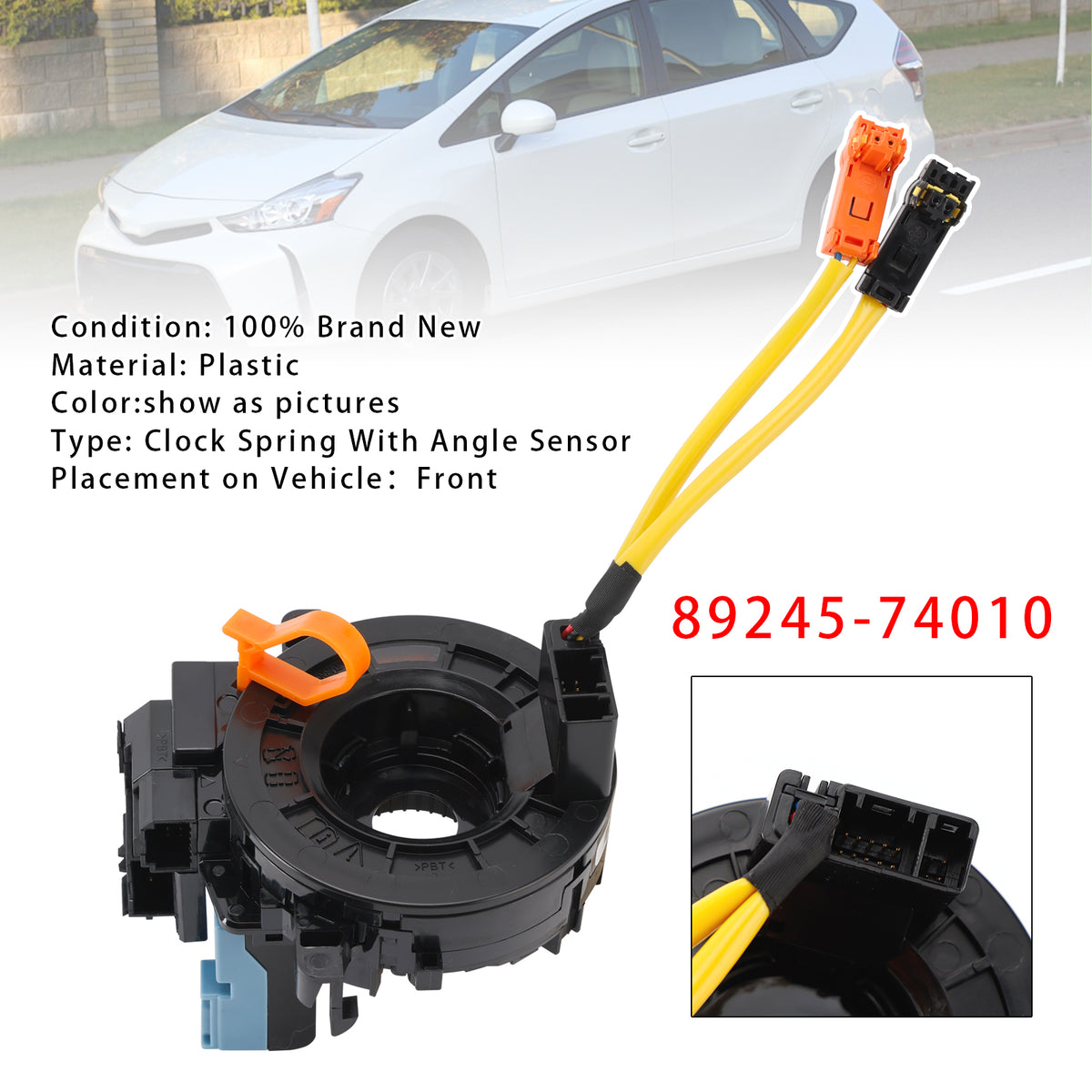 2010-2015 Prius Toyota 89245-74010 Clock Spring With Angle Sensor