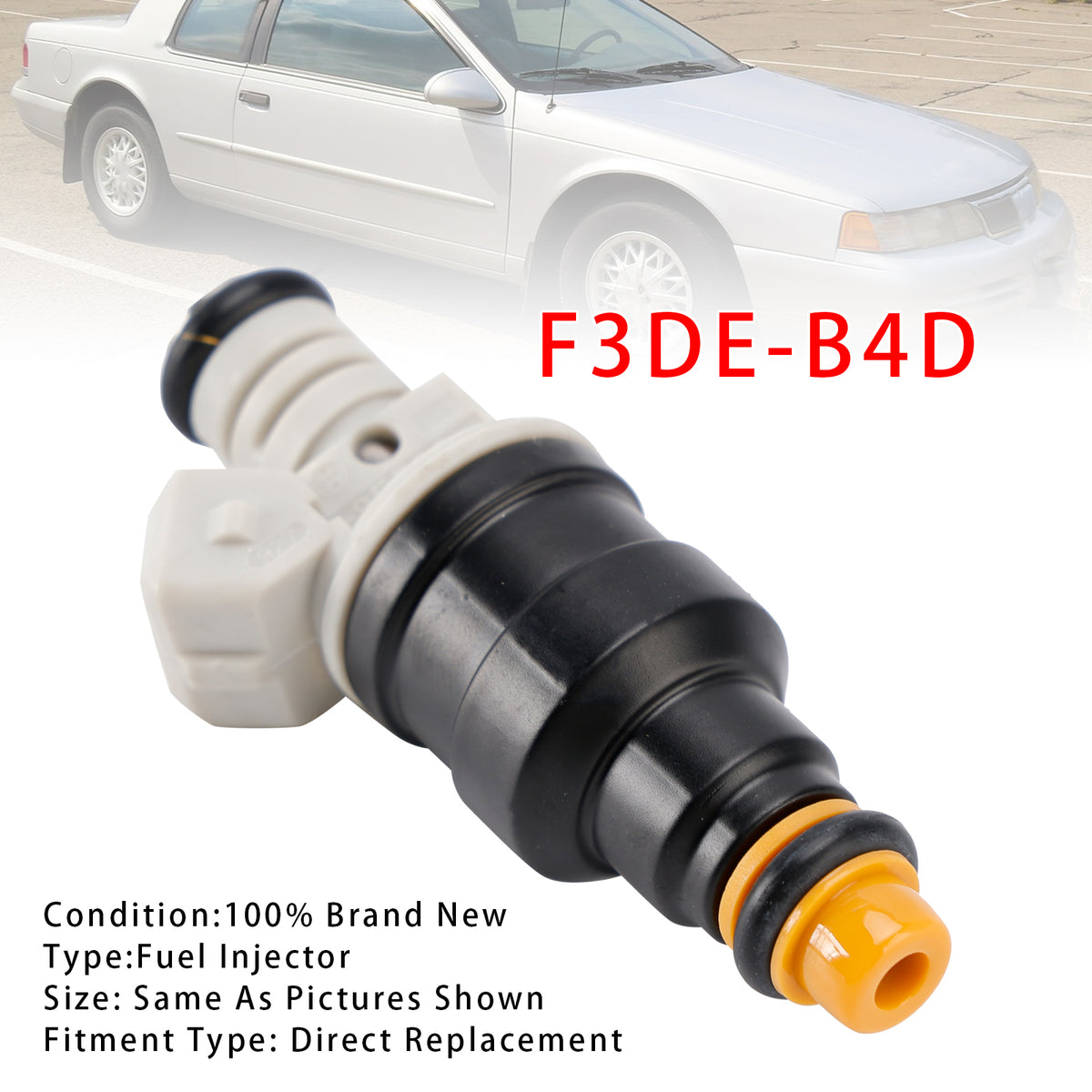 1994-1997 Ford Mustang Thunderbird Mercury 3.8L V6 F3DE-B4D 1Pcs Fuel Injector