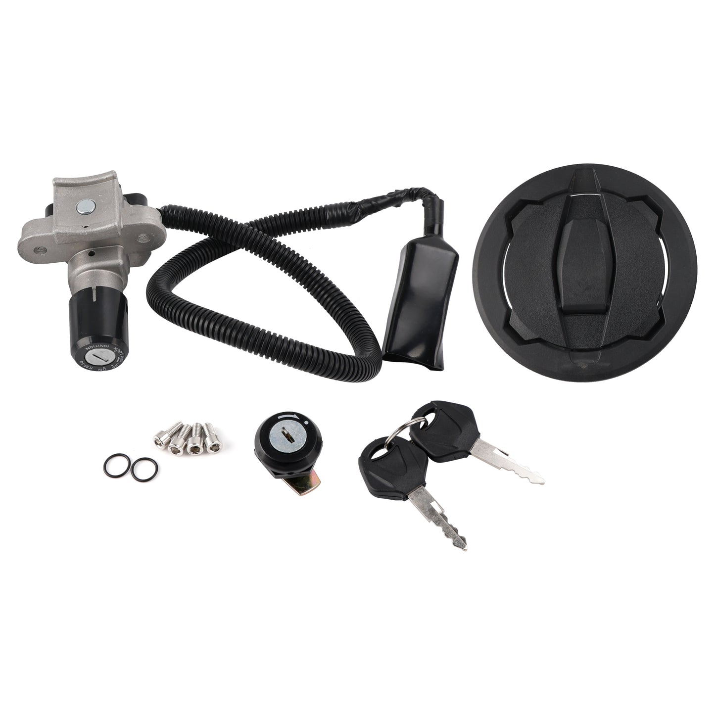 Kawasaki KLX230 KLX230S SM 2020-2025 Ignition Key Switch Fuel Cap Seat Lock Set