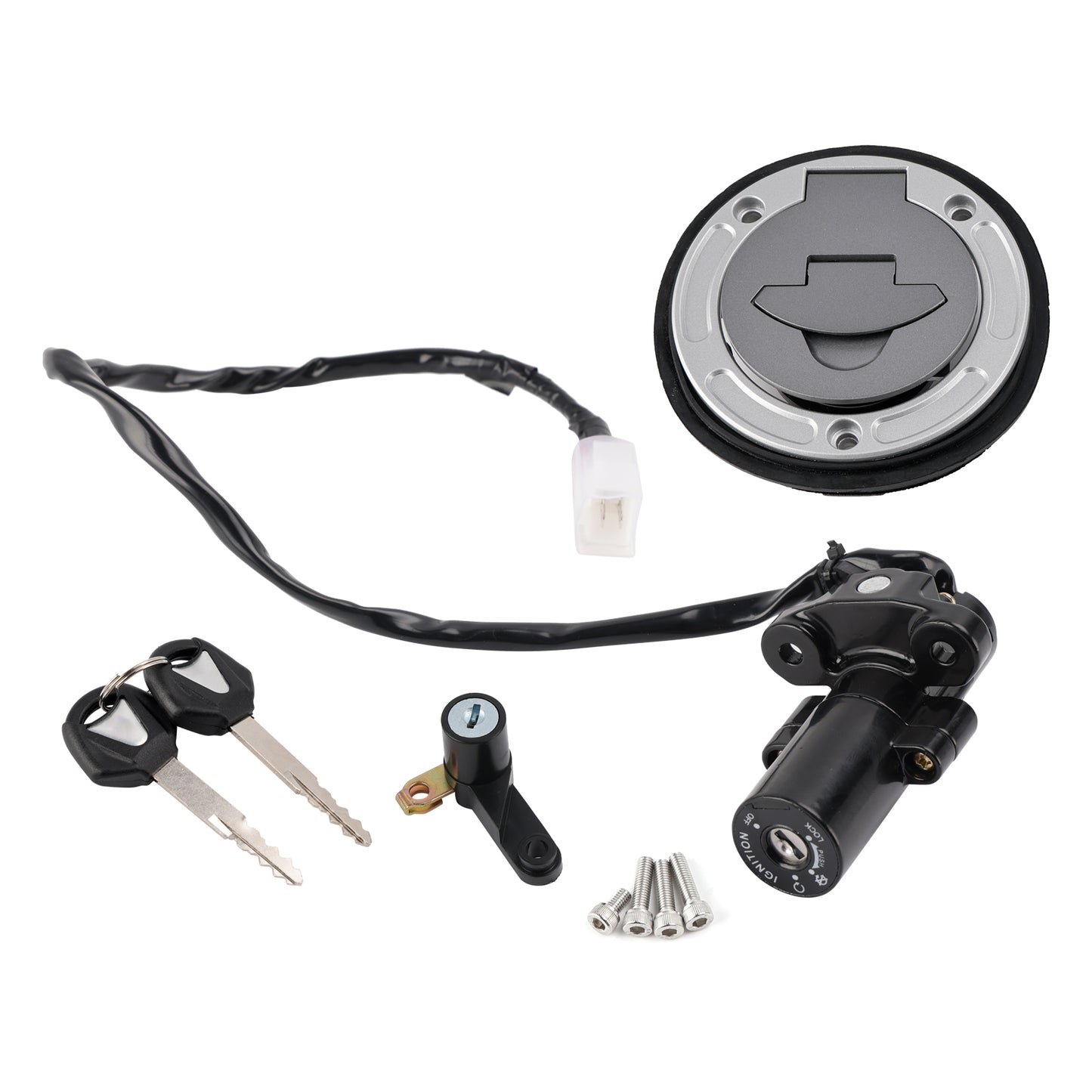 Yamaha YZF R3 R25 ABS 2019-2024 Ignition Key Switch Fuel Cap Seat Lock Set