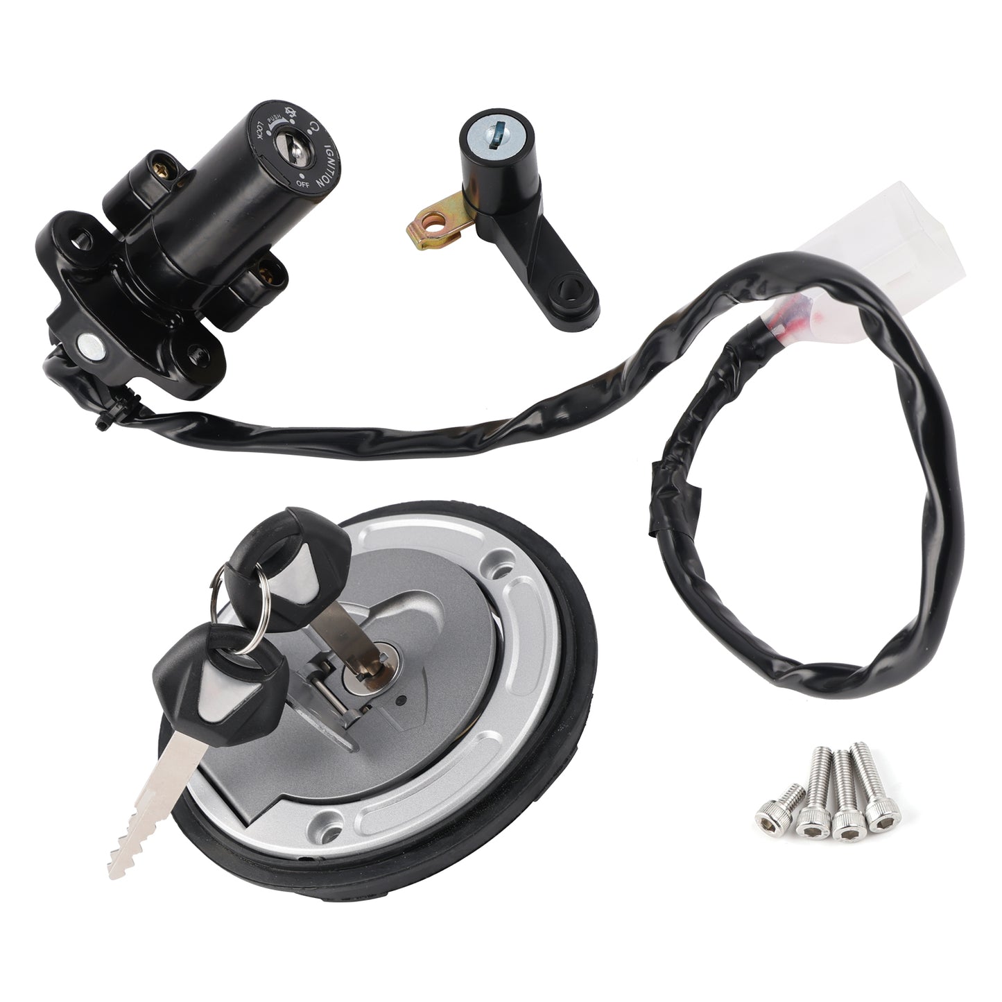 Yamaha YZF R3 R25 ABS 2019-2024 Ignition Key Switch Fuel Cap Seat Lock Set