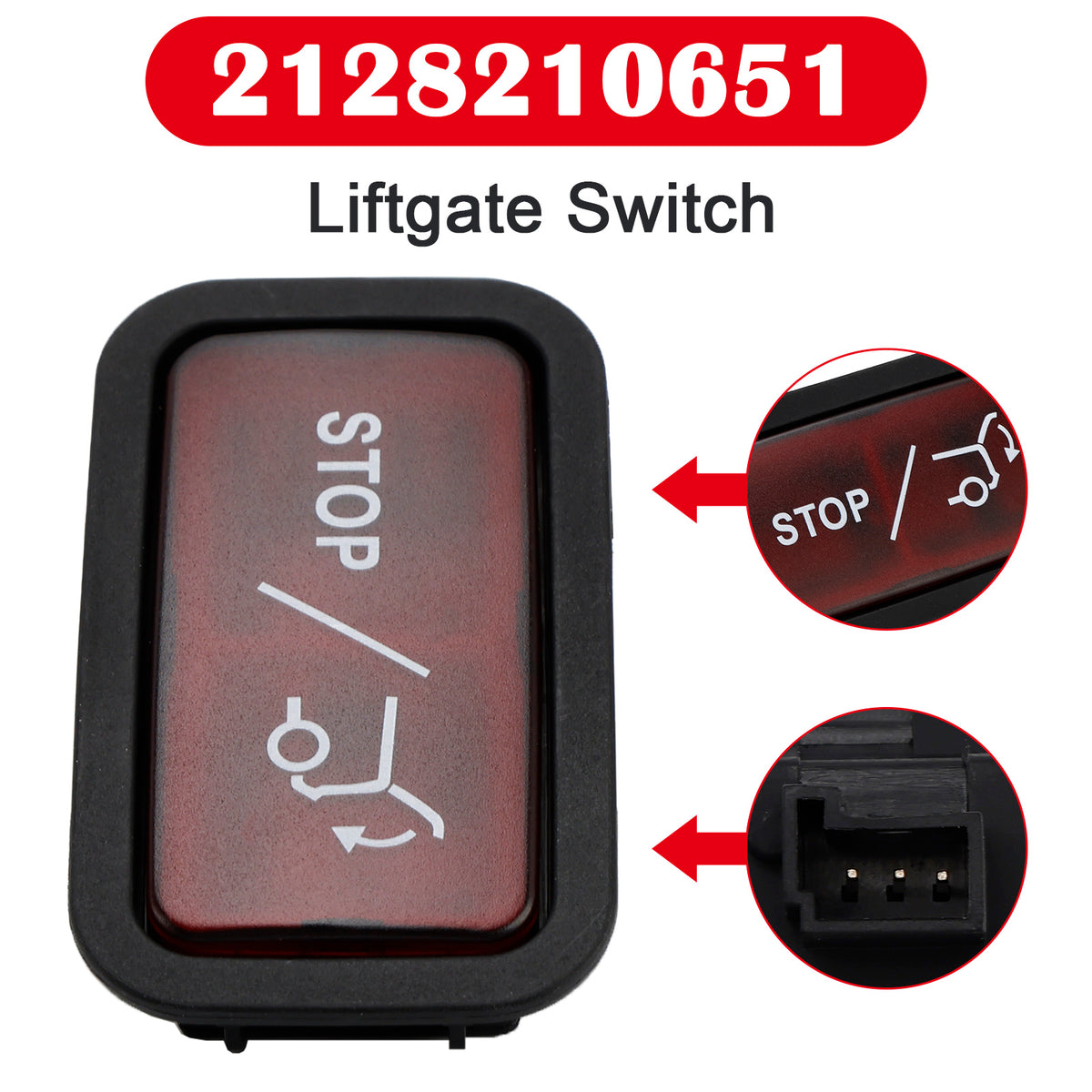 Mercedes-Benz X164 W166 GL450 ML350 Liftgate Switch 2128210651