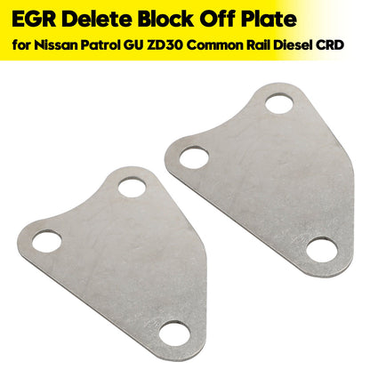 EGR Delete Block Off Plate for Nissan Patrol GU ZD30 Common Rail Diesel CRD