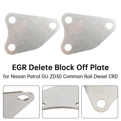 EGR Delete Block Off Plate for Nissan Patrol GU ZD30 Common Rail Diesel CRD