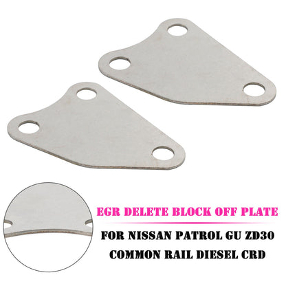 EGR Delete Block Off Plate for Nissan Patrol GU ZD30 Common Rail Diesel CRD