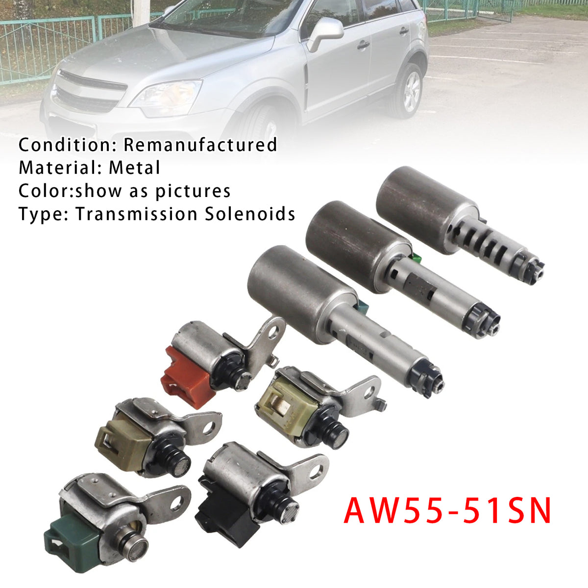 Nissan Altima Maxima Quest 8PCS Transmission Shift Solenoids Valve AW55-51SN