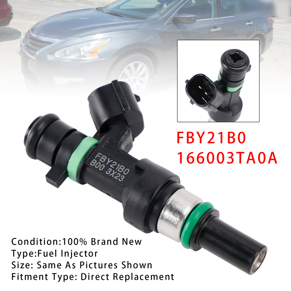 2013-2016 Nissan Altima Rogue X-Trail 2.5L FBY21B0 166003TA0A 1Pcs Fuel Injector