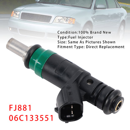 2002-2006 Audi A4 A6 Quattro 3.0L V6 FJ881 06C133551 1Pcs Fuel Injector