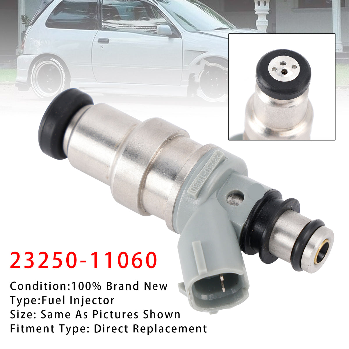 Starlet EP82 EP91 4EFTE Toyota 23250-11060 1Pcs Fuel Injector