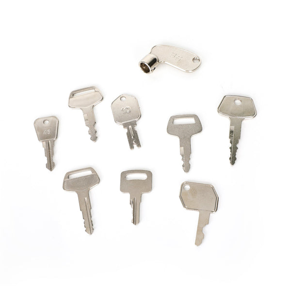 Juego de llaves de encendido para maquinaria de construcción pesada (42 unidades) para Case, Komatsu, JD, JCB y Kubota