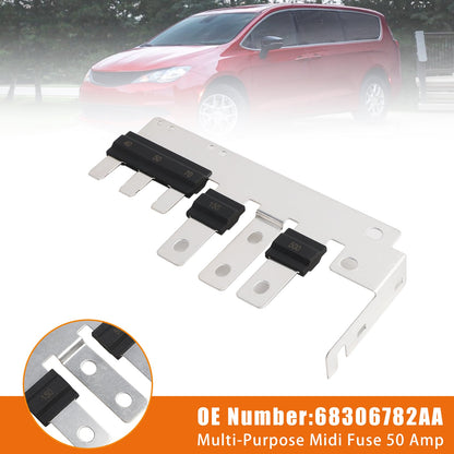 Multi-Purpose Midi Fuse 50 Amp 68306782AA For Chrysler Pacifica Voyager 2020-2025