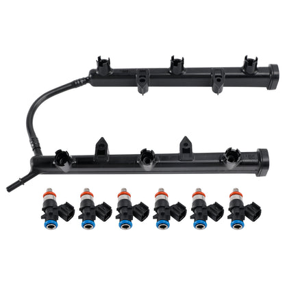 2011-2025 Dodge Jeep Ram Chrysler 3.6L 53034198AC Fuel Rail With Injectors