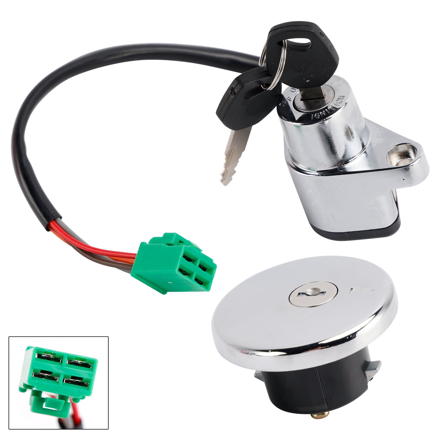 Suzuki Savage 650 Boulevard S40 1986-2019 Ignition Key Switch Fuel Cap Lock Set