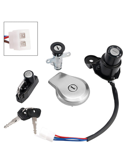 Yamaha XV 535 Virago 1988-2004 Ignition Key Switch Fuel Cap Helmet Seat Lock Set