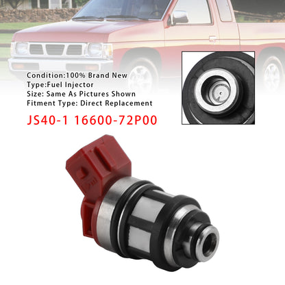 1993-1995 Nissan D21 XE Pickup 2.4L JS40-1 16600-72P00 1Pcs Fuel Injector