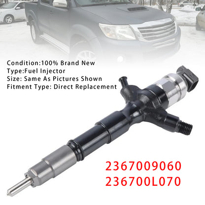 Toyota Hilux Hiace 2KD-FTV 2.5L 2367009060 236700L070 1Pcs Fuel Injector