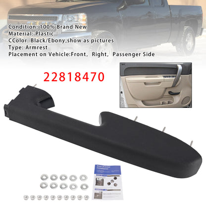 2010-2014 Chevy Silverado 1500 2500HD 3500HD BLK Front Right Armrest Repair Kit