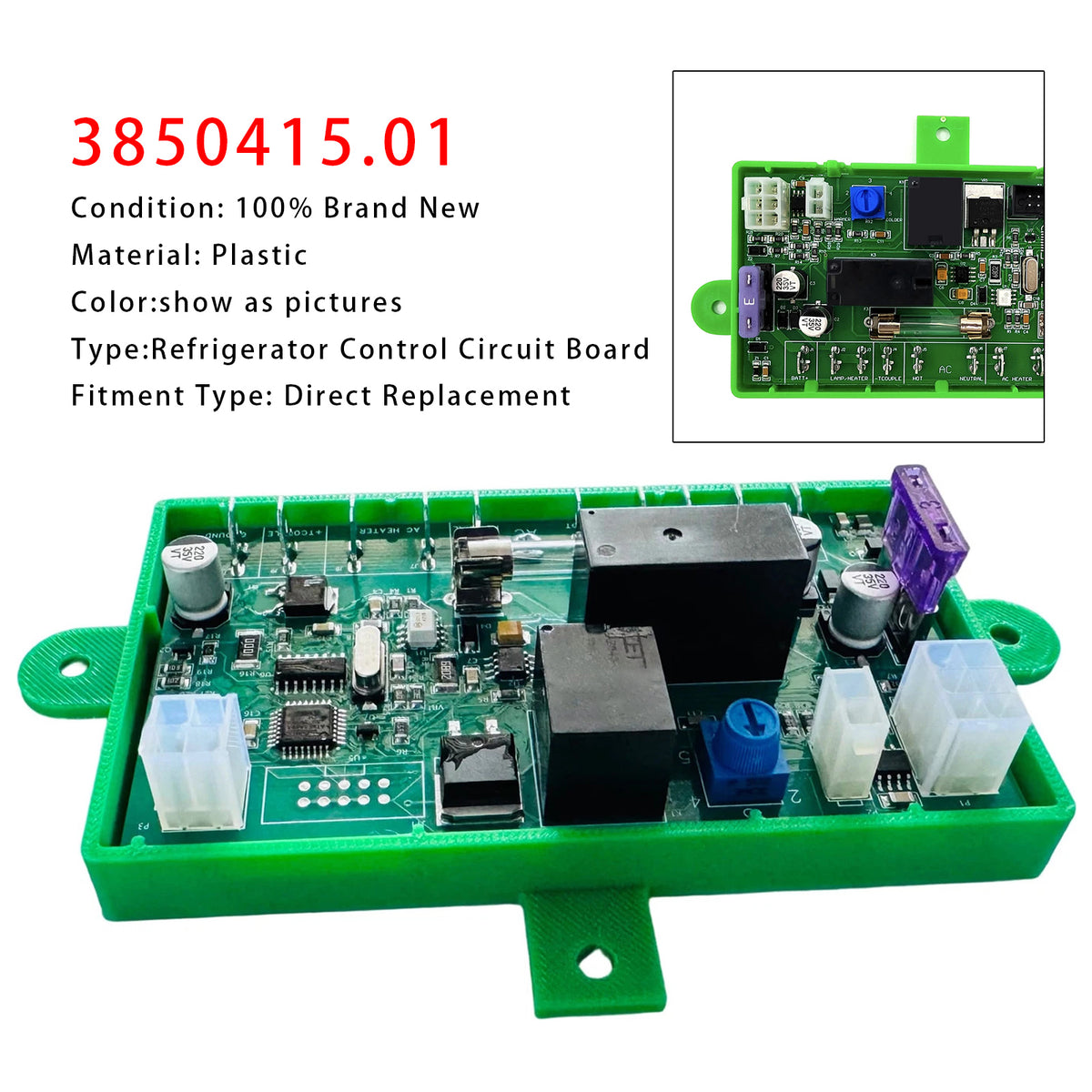 Dometic 2-Way & 3-Way RV Parts 3850415.01 Refrigerator Control Circuit Board