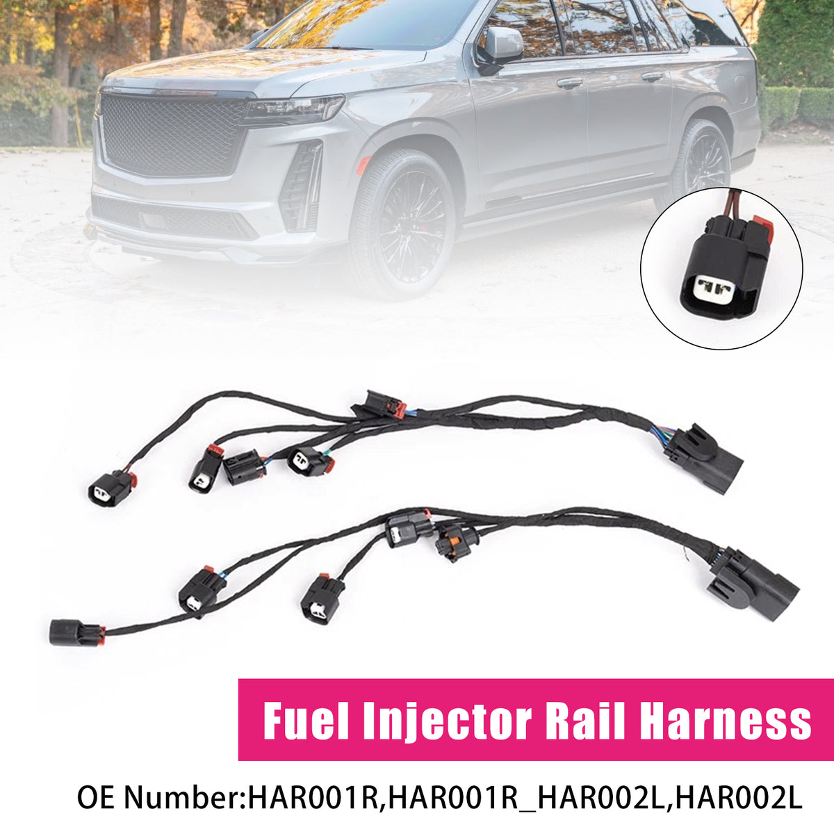 2014-2023 Cadillac Chevy Gmc 5.3L 6.2L 6.6L HAR001R_HAR002L Fuel Injector Rail Harness