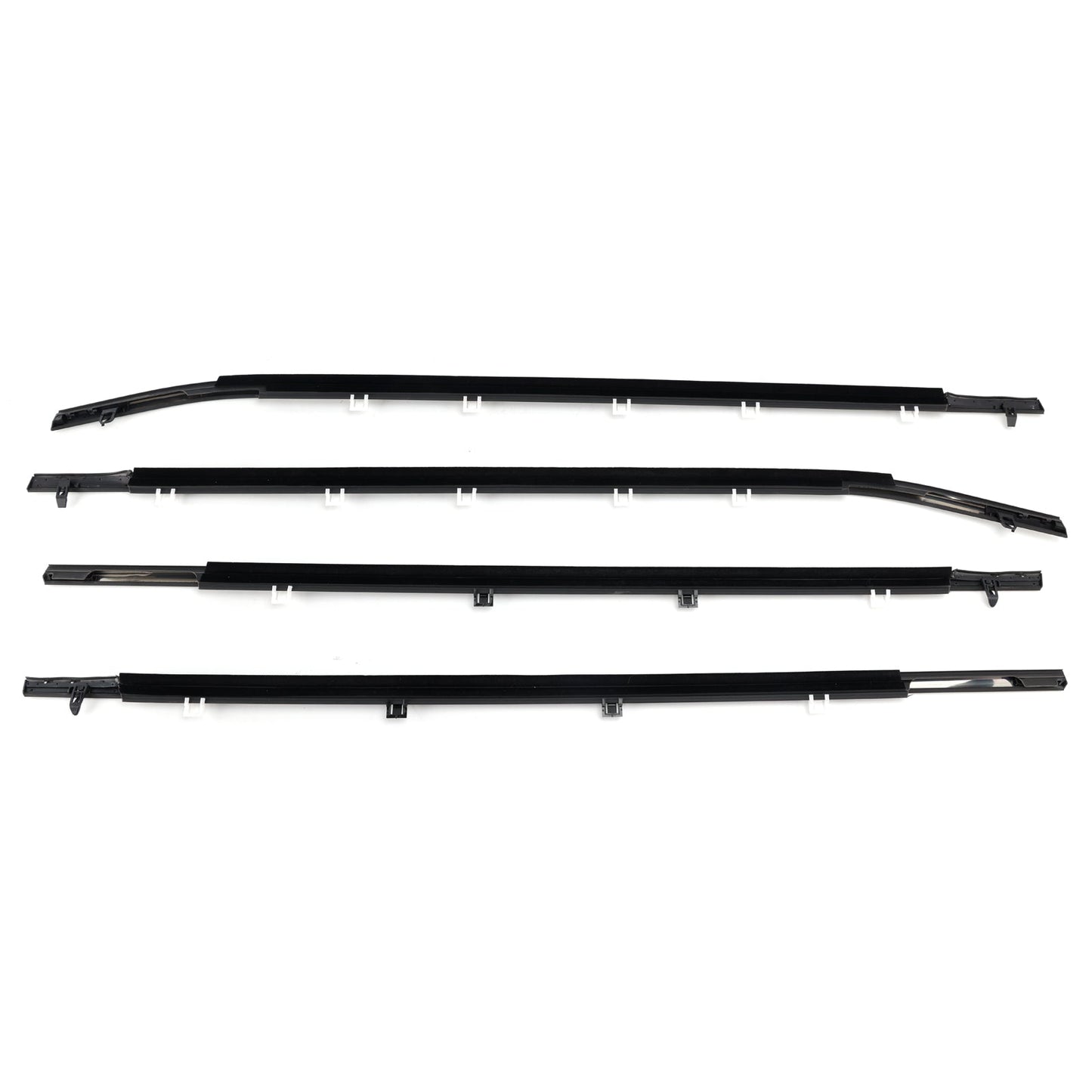2011-2017 Odyssey 4PCS Weatherstrips Seal Door Belt Molding 72410TK8A11 72450TK8A11