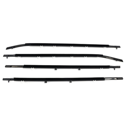 2011-2017 Odyssey 4PCS Weatherstrips Seal Door Belt Molding 72410TK8A11 72450TK8A11
