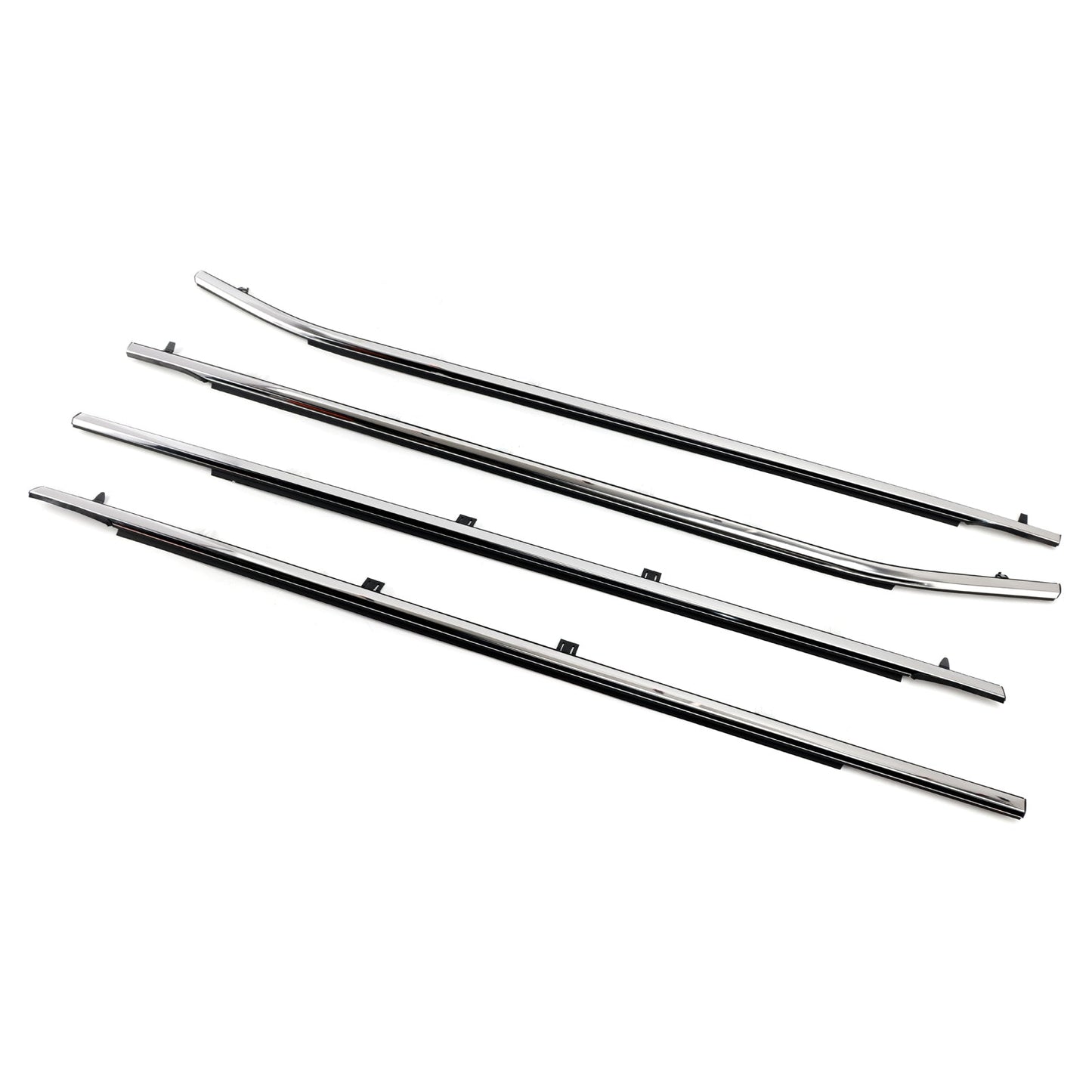 2011-2017 Odyssey 4PCS Weatherstrips Seal Door Belt Molding 72410TK8A11 72450TK8A11