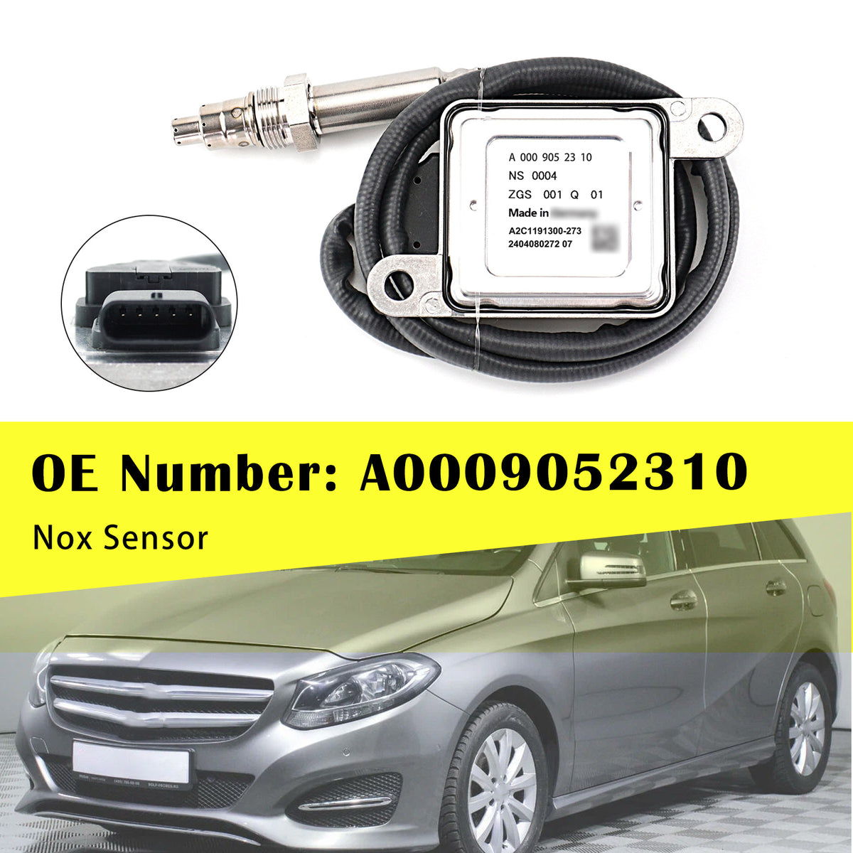 Mercedes C E B V M A-CLASS Nitrogen Oxide Sensor A0009052310