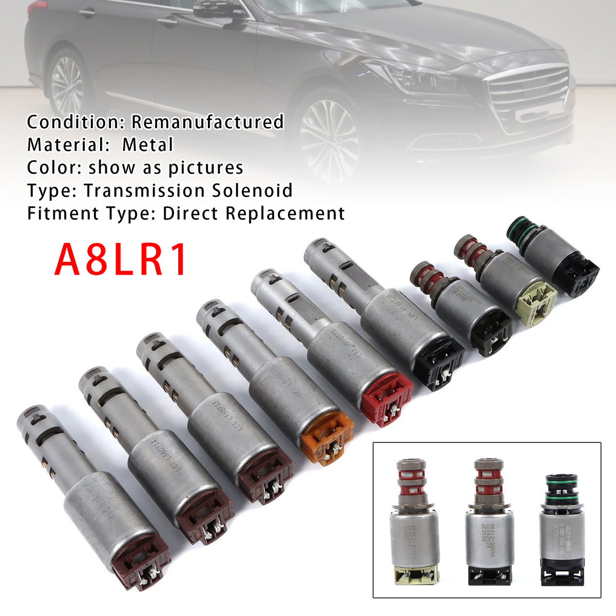 2011-2016 Hyundai Genesis 9PCS A8LR1 Transmission Solenoid Valve Kit
