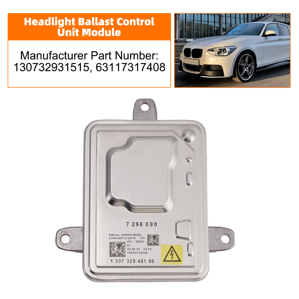 2011-2016 1 F20 F21 Bmw 63117317408 Headlight Ballast Control Unit Module