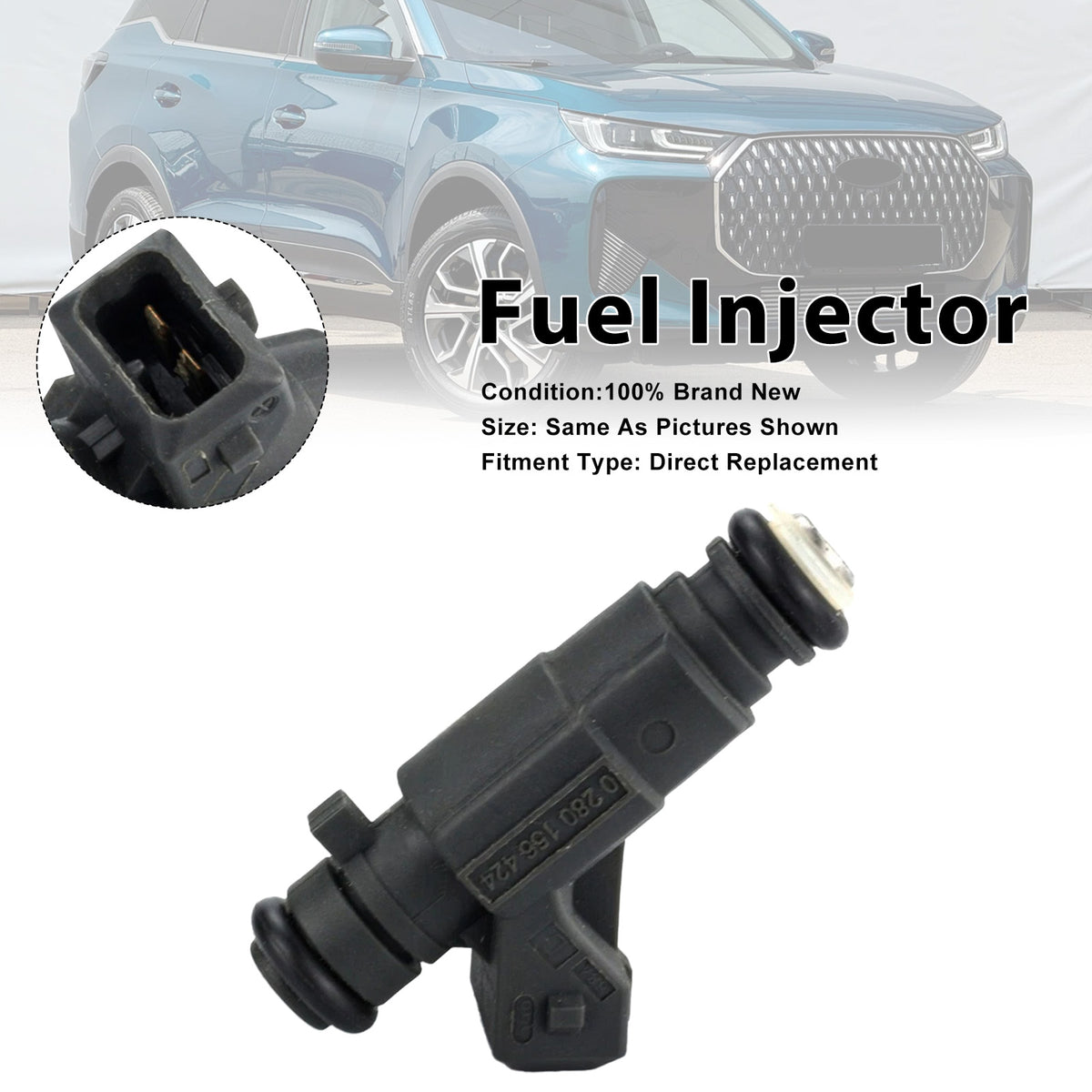 Chery Tiggo Byd 2.4L 0280156424 0 280 156 424 1Pcs Fuel Injector