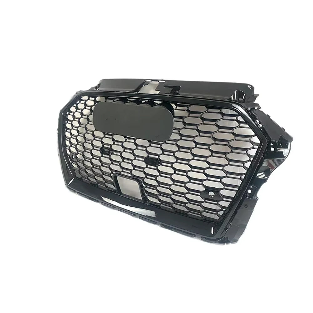 2017-2019 Audi A3 8VPA To RS3 Style High Quality Honeycomb Chrome Grille With ACC