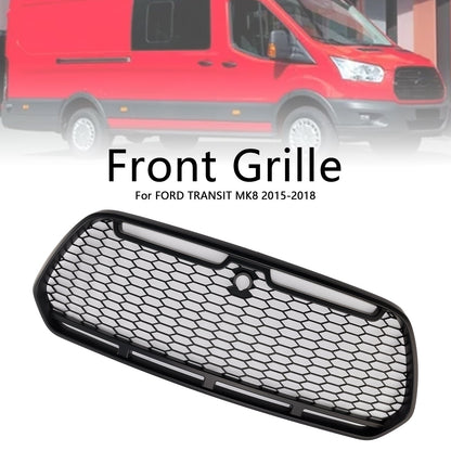 Matt Black Front Bumper Grill Grille Fit Ford Transit MK8 2015-2018 Raptor