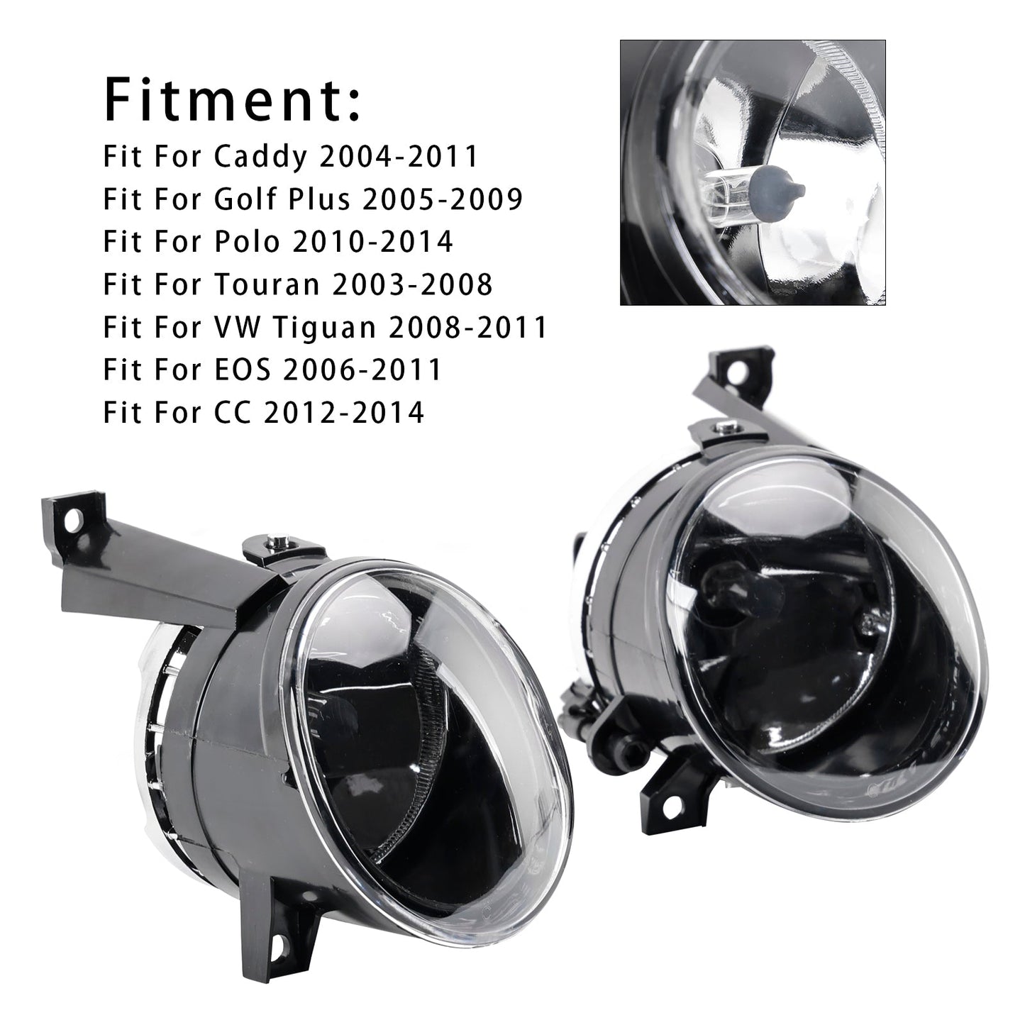 2010-2014 Polo 1T0941699C Pair Front Fog Light