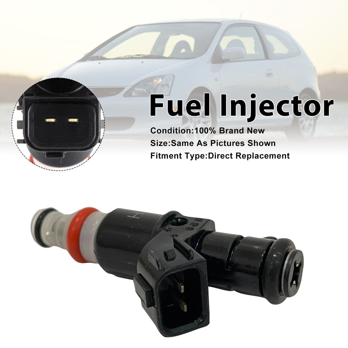 2002-2005 Honda Civic Si 2002-2004 CR-V 16450-PPA-A01 1Pcs Fuel Injector