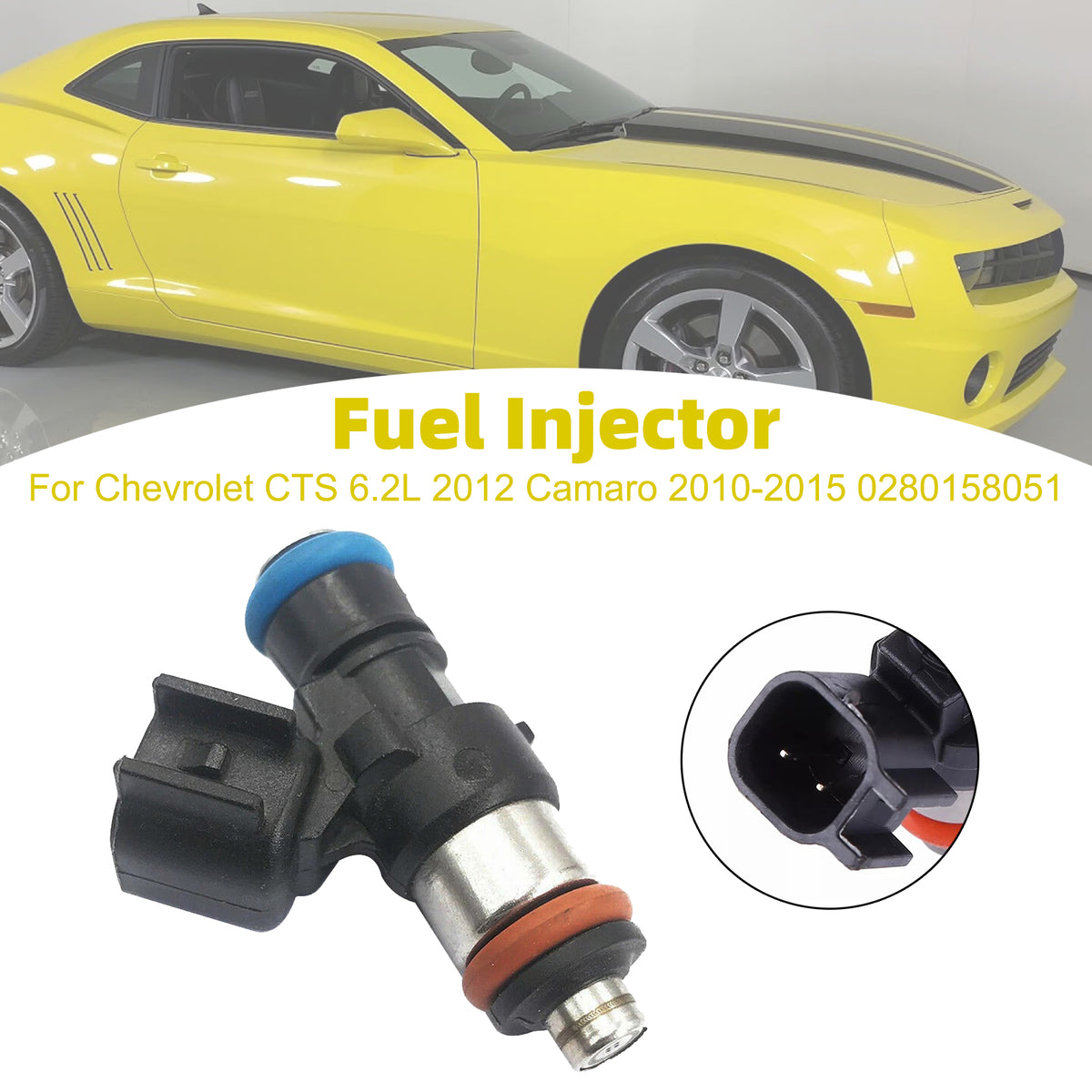 2010-2015 Chevrolet CTS 6.2L 2012 Camaro 0280158051 1Pcs Fuel Injector