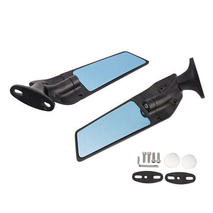 2011-2014 Honda CBR600F 2019-2023 CBR650R Black Wing Fin Rearview Mirrors