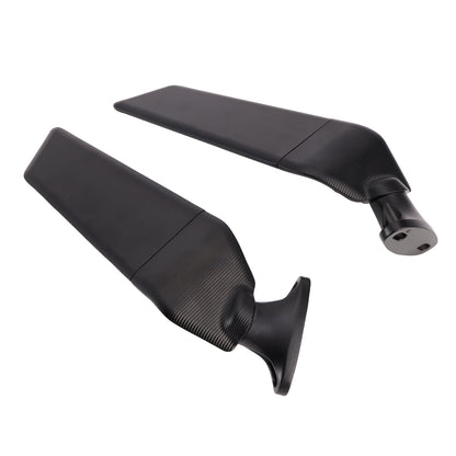 2011-2014 Honda CBR600F 2019-2023 CBR650R Black Wing Fin Rearview Mirrors