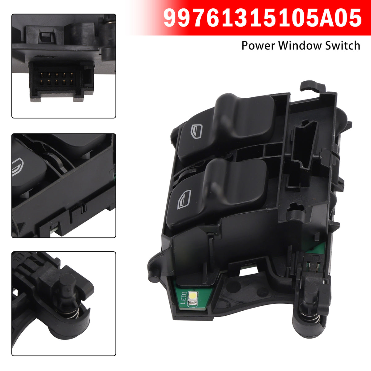 Porsche 997 987 Driver Left Side Door 99761315105A05 Power Window Switch