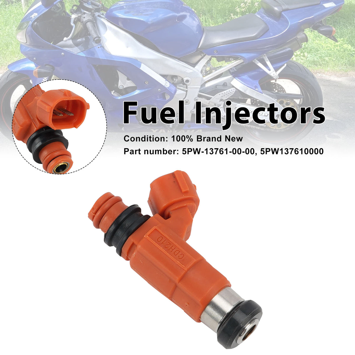 2002-2003 YZF R1 YZF-R1 Yamaha 5PW-13761-00-00 Fuel Injectors