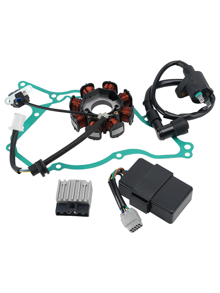 2003-2009 KLX110 Kawasaki Stator Regulator Cdi Box Ignition Coil Gasket Set