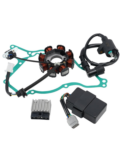 2003-2009 KLX110 Kawasaki Stator Regulator Cdi Box Ignition Coil Gasket Set