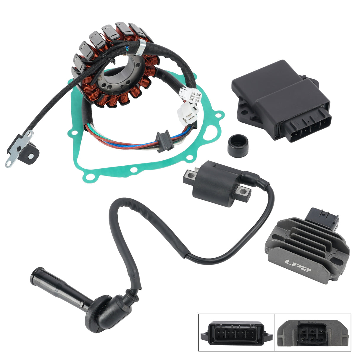 2003-2008 Quadsport LT-Z400 Suzuki Stator Regulator Cdi Box Ignition Coil Gasket